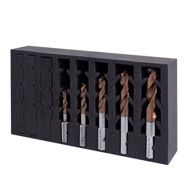 HMT ULTRA Drill Bit Set 6, 8, 10, 12, 14mm